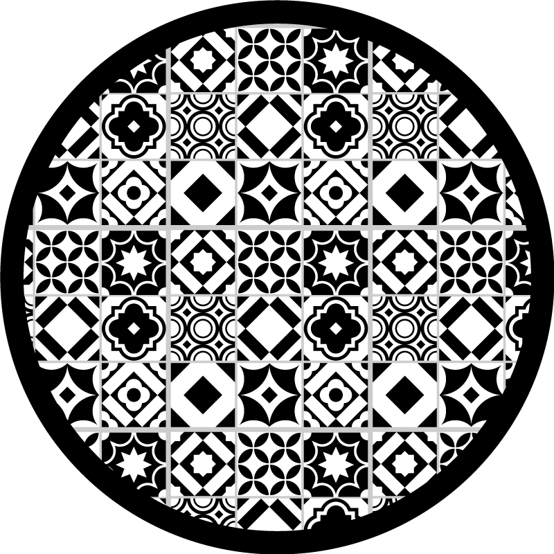 Mozaika vinylový koberec monochromatický motív - Tenstickers