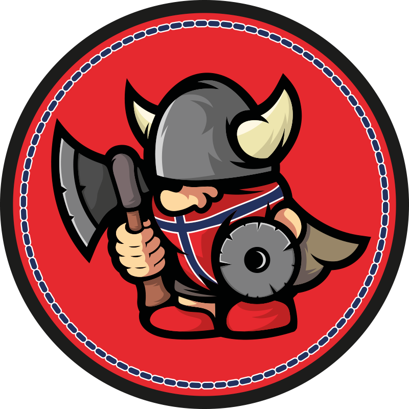 Nórska vlajka vikingská lopta etnický koberec - Tenstickers