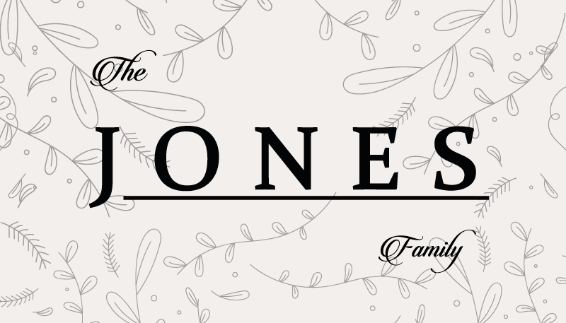 Priezvisko rohožky osobný mat - Tenstickers