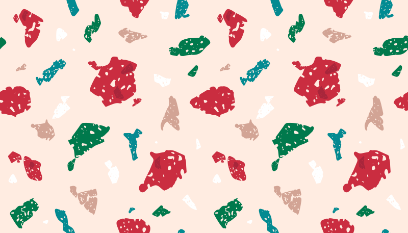 rôzne vzorované vinylové koberce farebný terazzový dizajn - Tenstickers