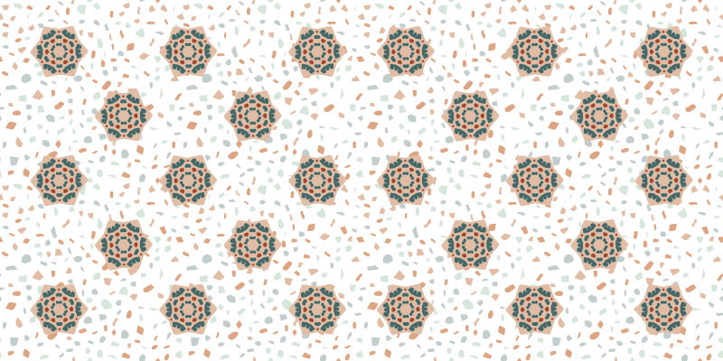 Rôzne vzorované vinylové koberce biely mozaikový - Tenstickers