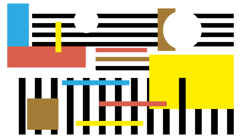 moderný vinylový koberec farebné pruhované vzory - Tenstickers