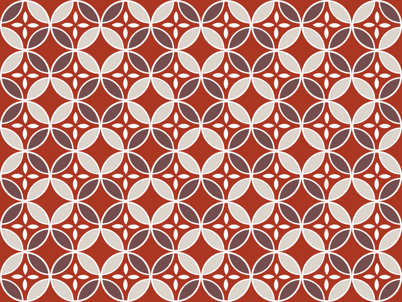 Farebné kruhové tvary s červeným kobercom - Tenstickers