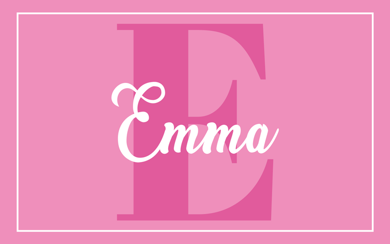 rôzne vinylové koberce pre deti ružový dizajn s iniciálami - Tenstickers