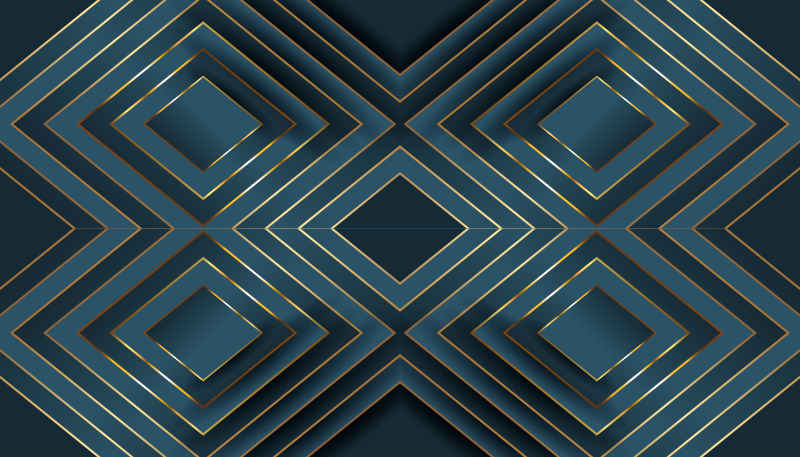 Modrá mozaika s vinylovým kobercom so špičkovou potlačou - Tenstickers