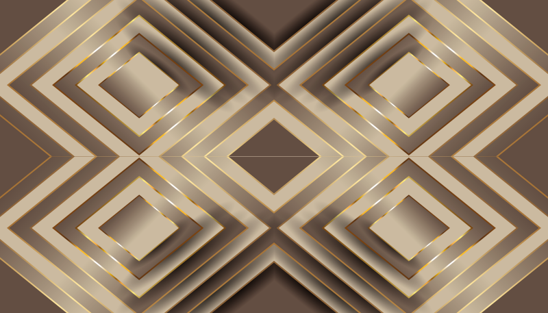 Krémové a hnedé mozaikové dlaždice majú efekt vinylového koberca - Tenstickers