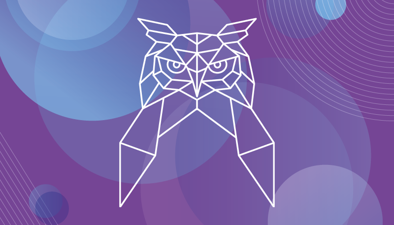 vinylové koberce zvieratá geometrické umenie sovy - Tenstickers