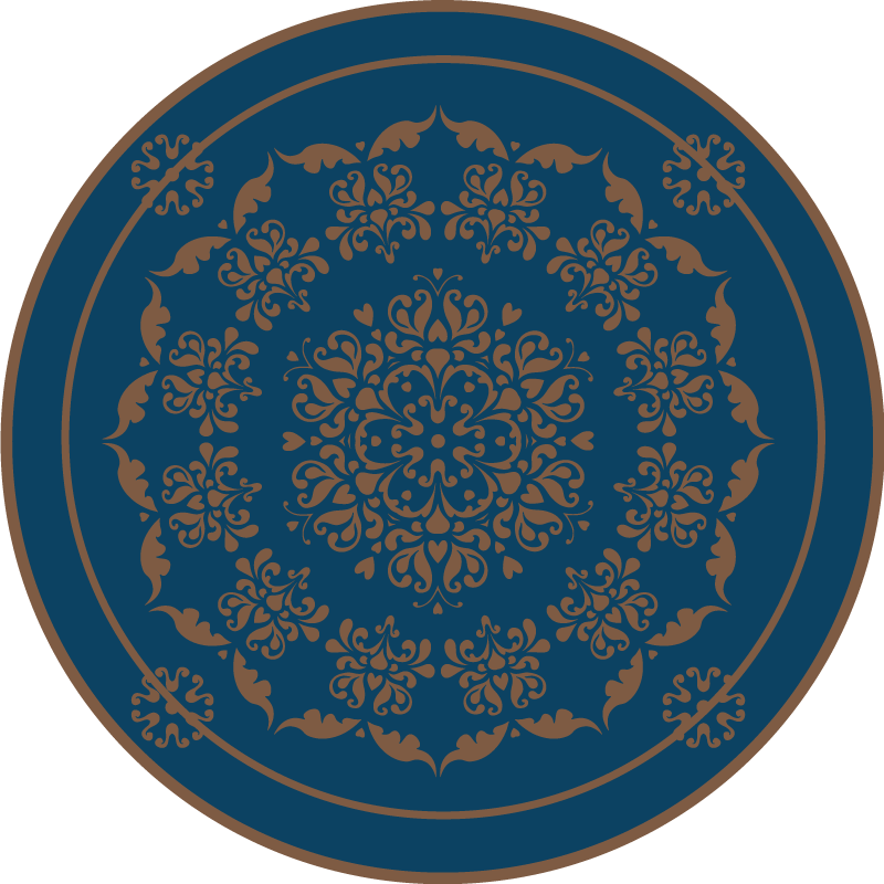 vinylový koberec mandala elegantný okrúhly vzor - Tenstickers