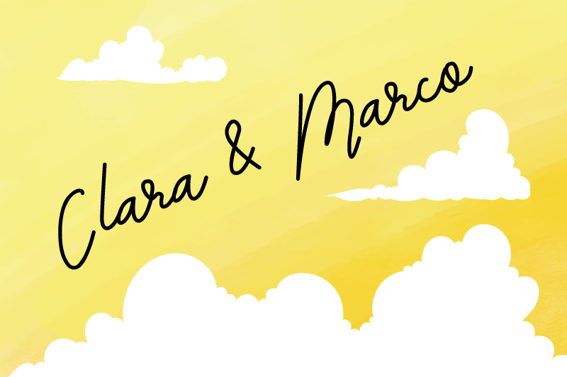 vinylový koberec s menom dizajn zamračeného páru - Tenstickers