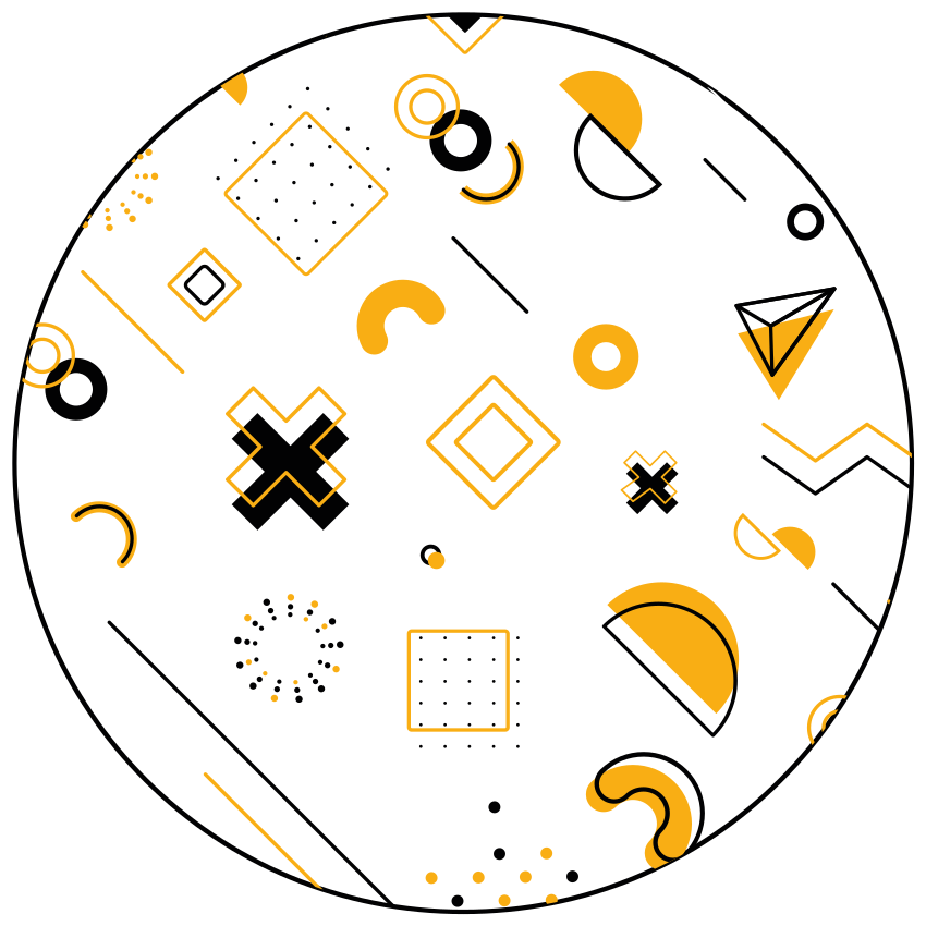 Viacfarebné symboly moderný koberec - Tenstickers