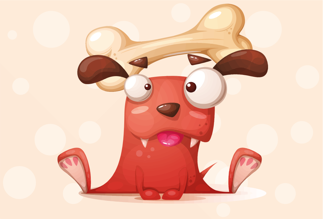 vinylový koberec pre bábätko veselé šteniatko - Tenstickers