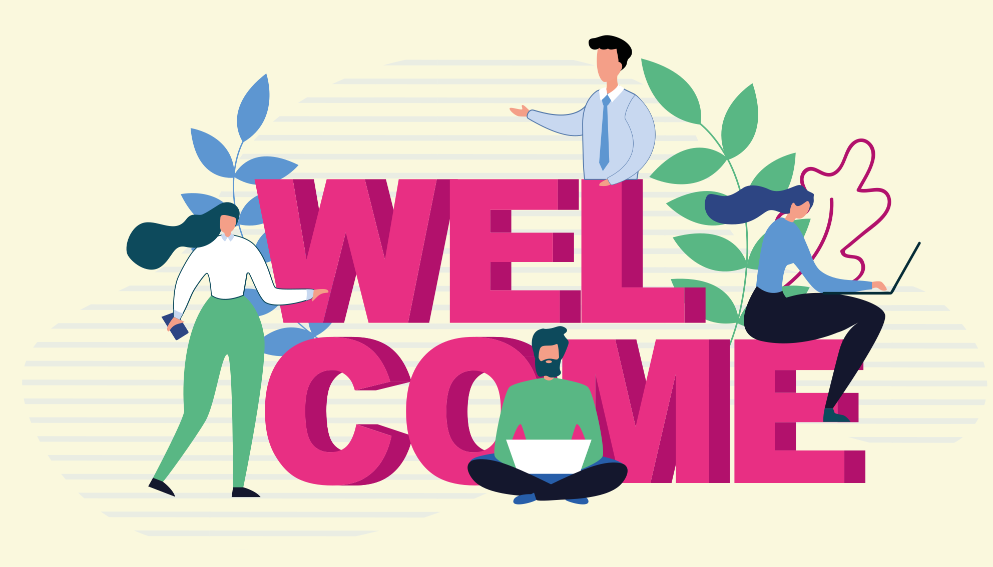 vinylový koberec pre kanceláriu profesionálne privítanie - Tenstickers