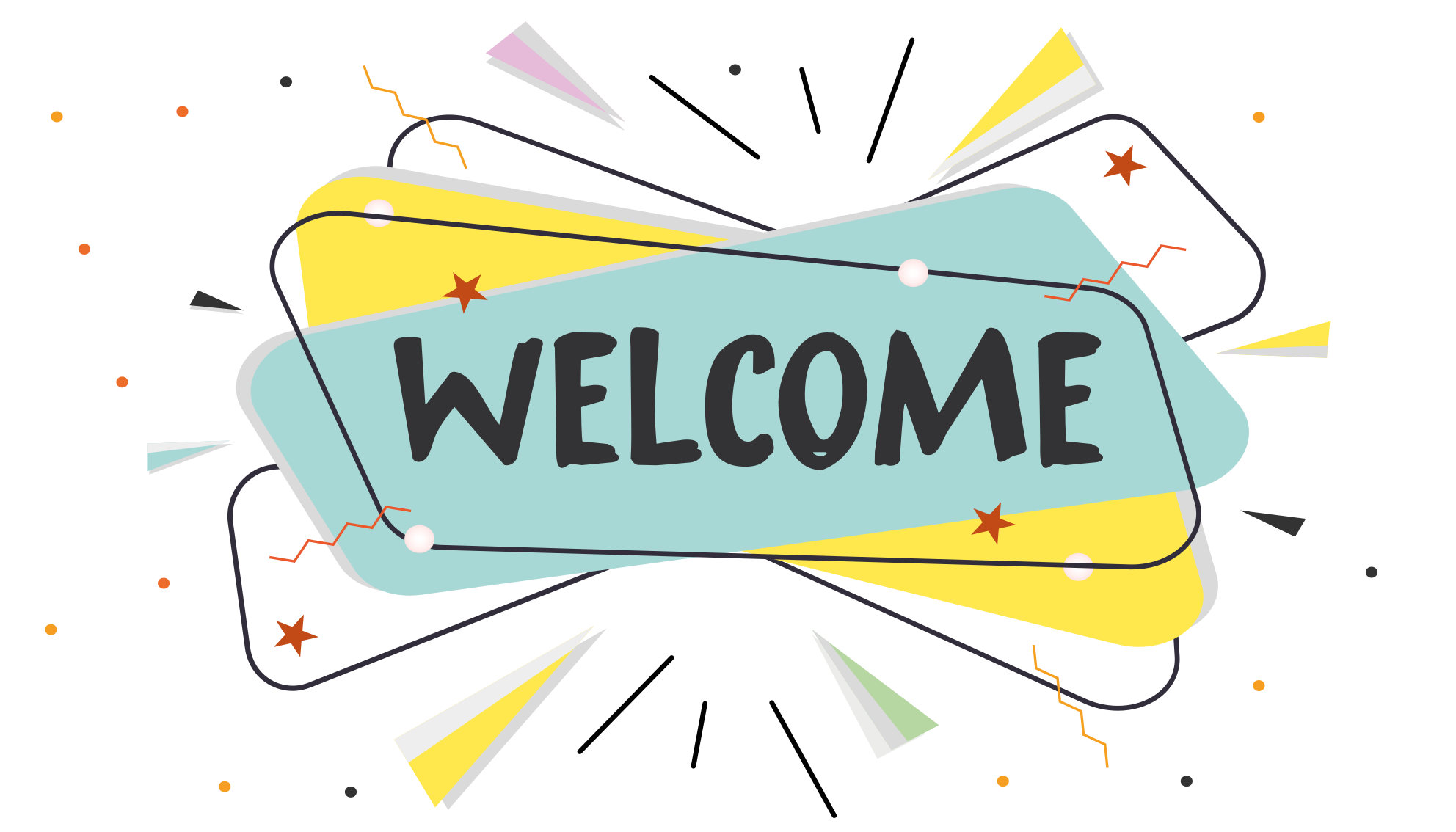 vinylový koberec do predsiene abstraktné vitajte - Tenstickers