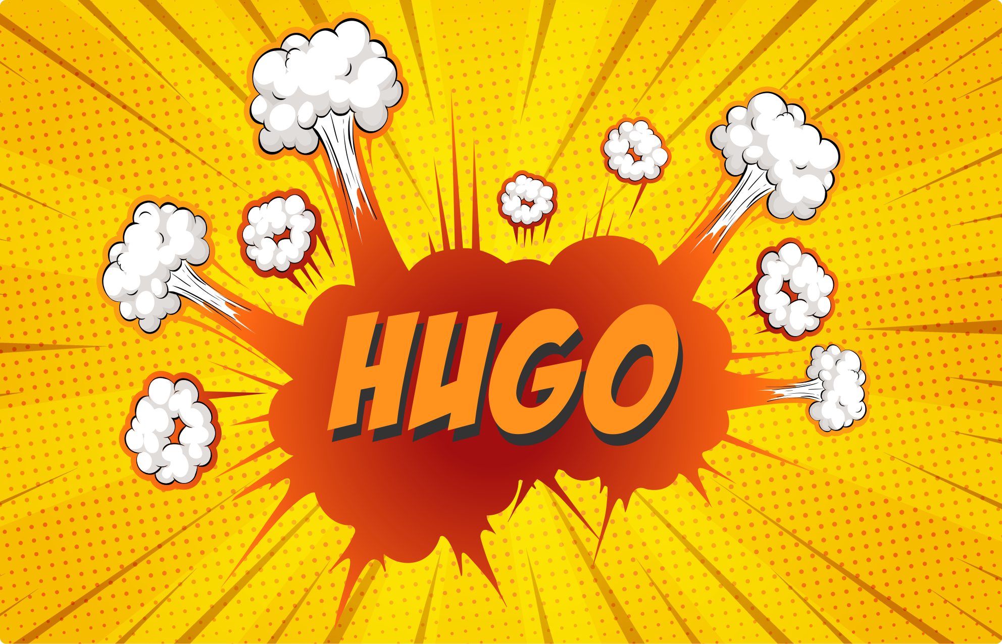 Vinylový koberec s menom komiksová explózia s menom - Tenstickers