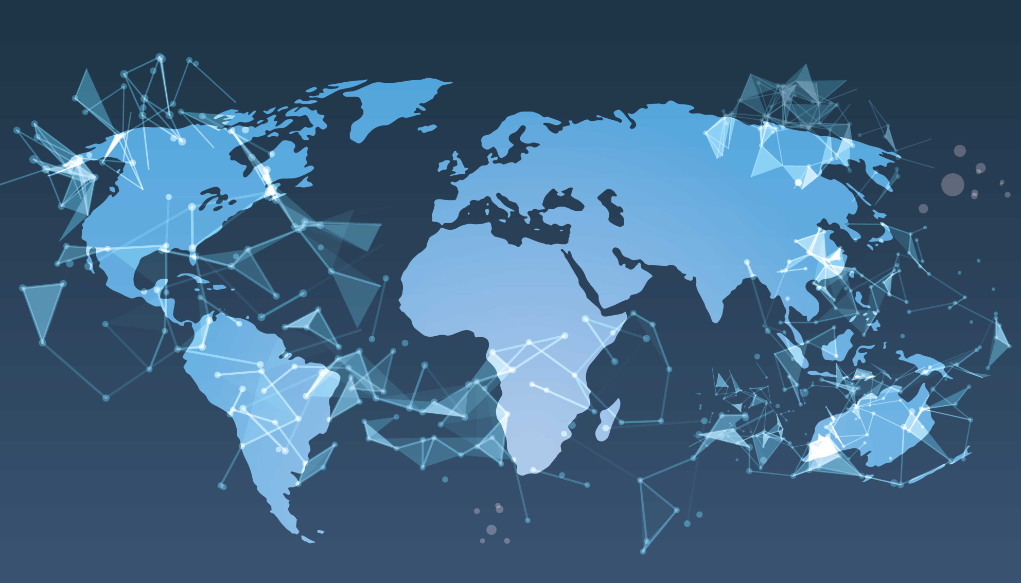 Vinylový kvoberec s mapou sveta geometrická mapa sveta - Tenstickers