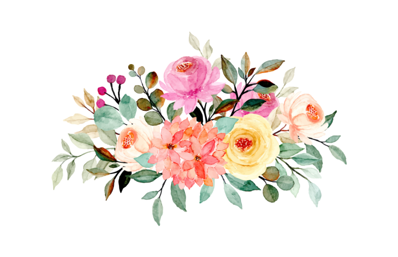 vinylový koberec s kvetmi kvetinová kompozícia - Tenstickers