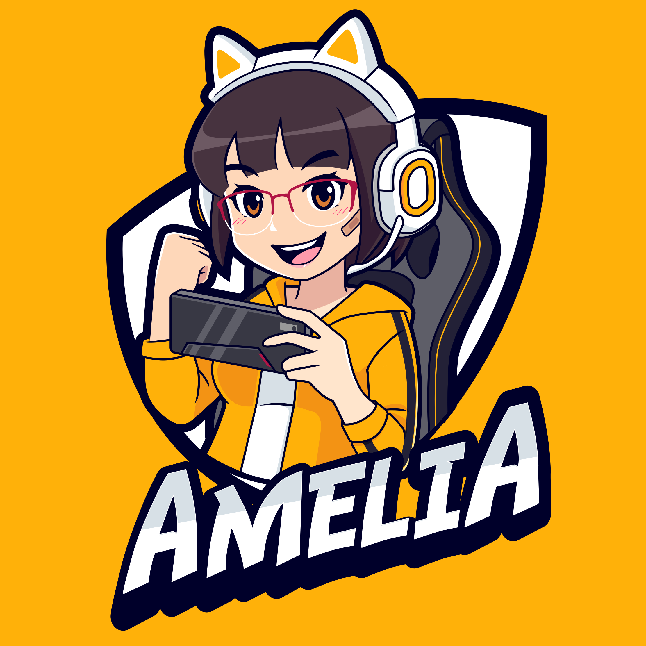 vinylový koberec pre mládež vlastný herný portrét - Tenstickers