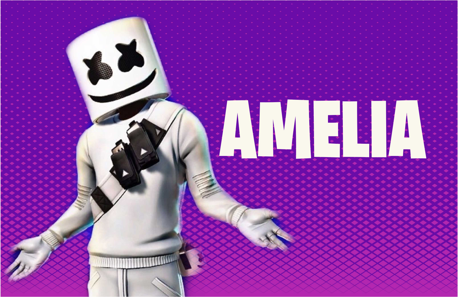 vinylový koberec pre mládež dj figúrka s menom - Tenstickers