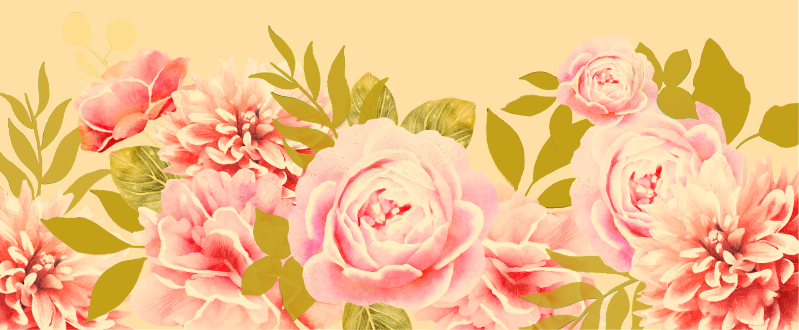 vinylový koberec s kvetmi kvitnúca kvetinová elegancia - Tenstickers