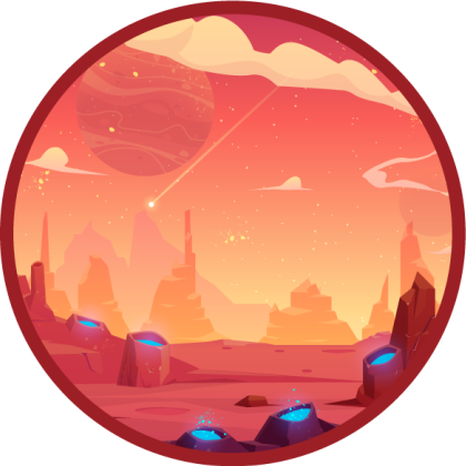 hviezdy vinylový koberec kozmická púštna scéna - Tenstickers