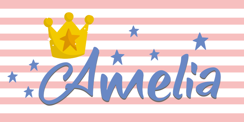 rôzne vinylové koberce pre deti koruna a hviezdy na mieru - Tenstickers