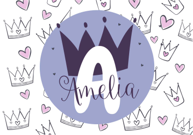 Rôzne vinylové koberce pre deti s personalizovanou korunou - Tenstickers