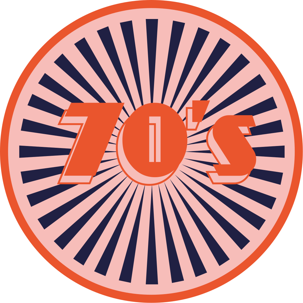 Vinylový koberec vintage retro štýl 70. Rokov - Tenstickers