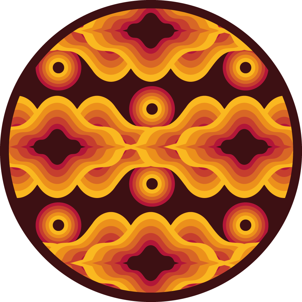 mozaika vinylový koberec vintage špirálový motív - Tenstickers