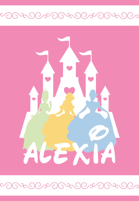 vinylový koberec s menom rozprávkový hrad - Tenstickers