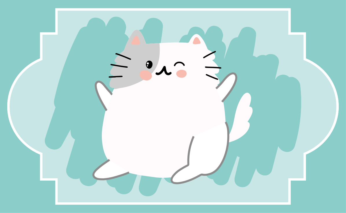 Koberec do spálne s bielou mačkou - Tenstickers