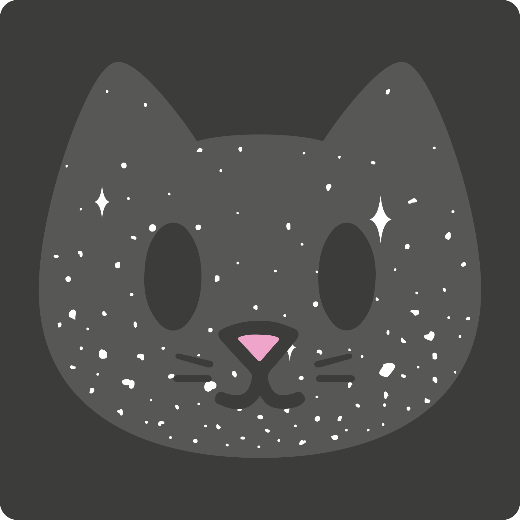 vinylový koberec pre bábätko roztomilá mačacia tvár - Tenstickers