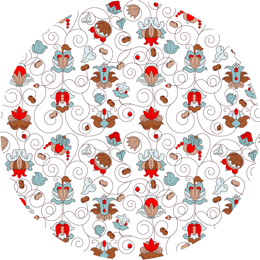 Starožitný červený ruský štýl etnického koberca - Tenstickers