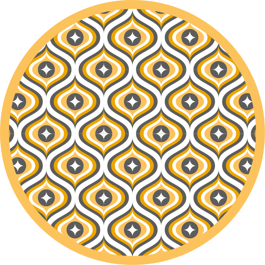 Vinylový koberec s geometrickými tvarmi klenotový vzor - Tenstickers