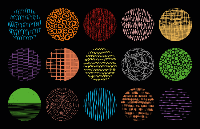 moderný vinylový koberec kolekcia žiarivých vzorov - Tenstickers