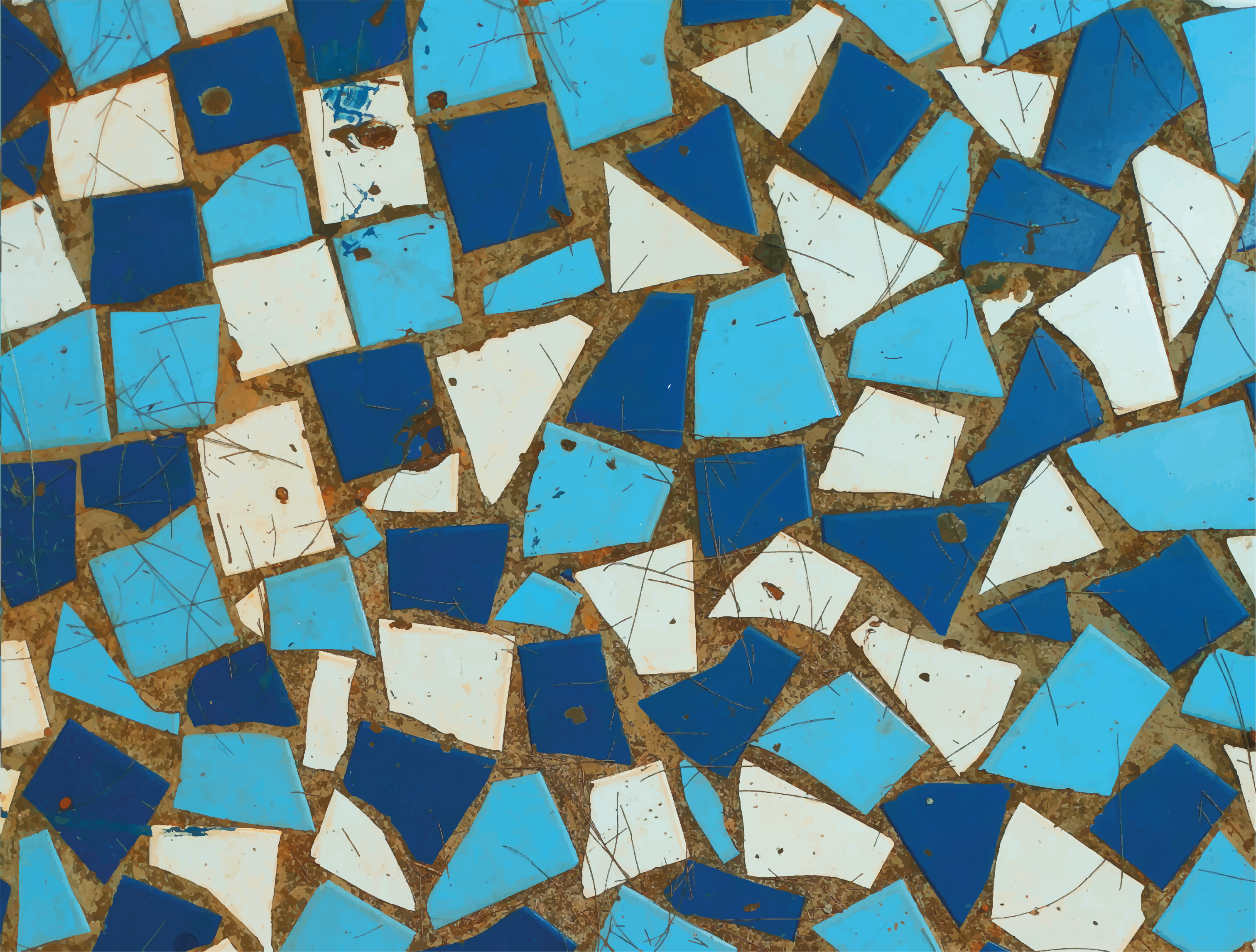 mozaika vinylový koberec aranžmány z mozaikových dlaždíc - Tenstickers