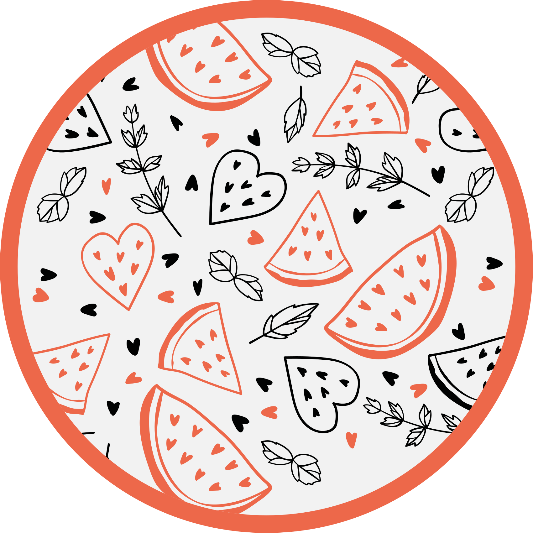 rôzne vinylové koberce pre deti vzory sladkých srdiečok - Tenstickers