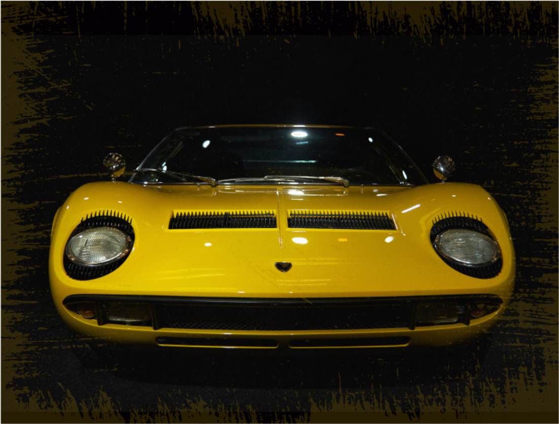 Vintage koberec lamborghini miura - Tenstickers