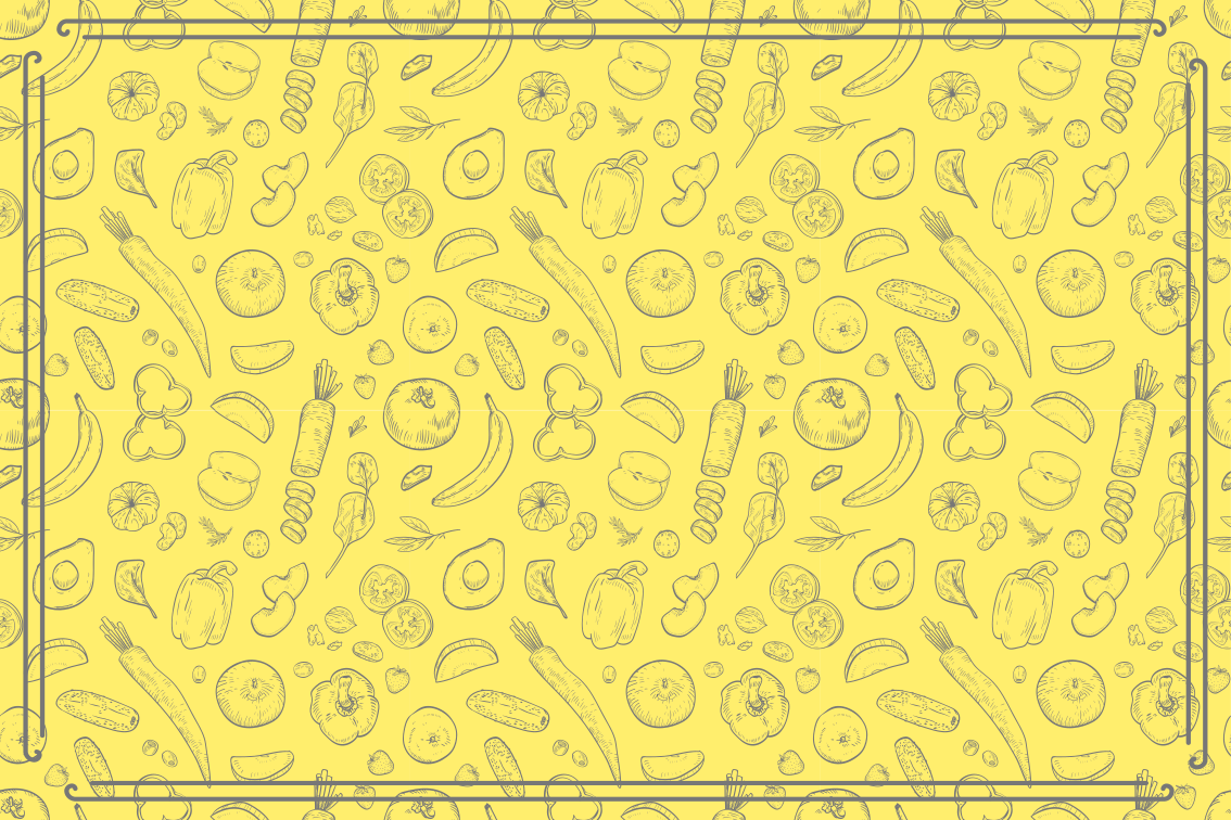 vinylový koberec do kuchyne rozmarný ovocný vzor - Tenstickers