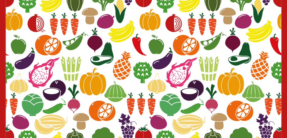 Patina a reďkovka, baklažán a podlahový koberec - Tenstickers