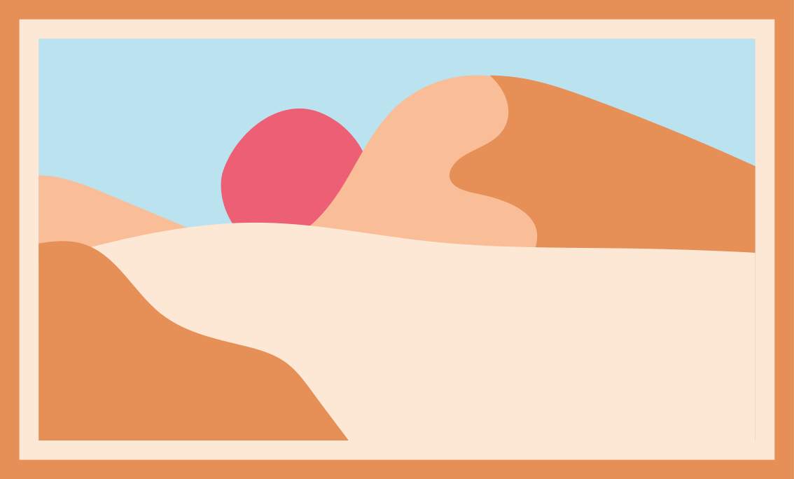 prírodný vinylový koberec piesočnatá krajina západ slnka - Tenstickers