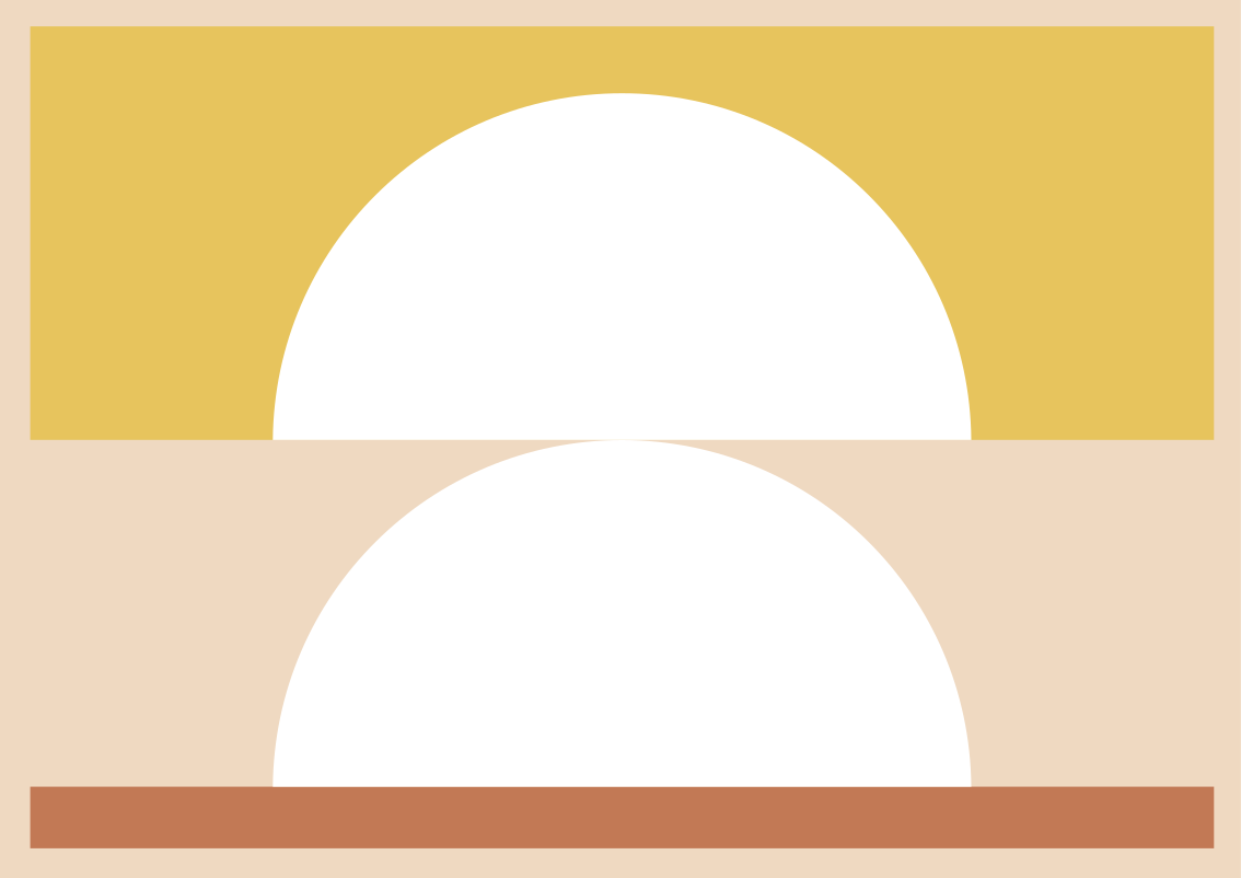 vinylový koberec minimalisticky kruhový minimalizmus - Tenstickers