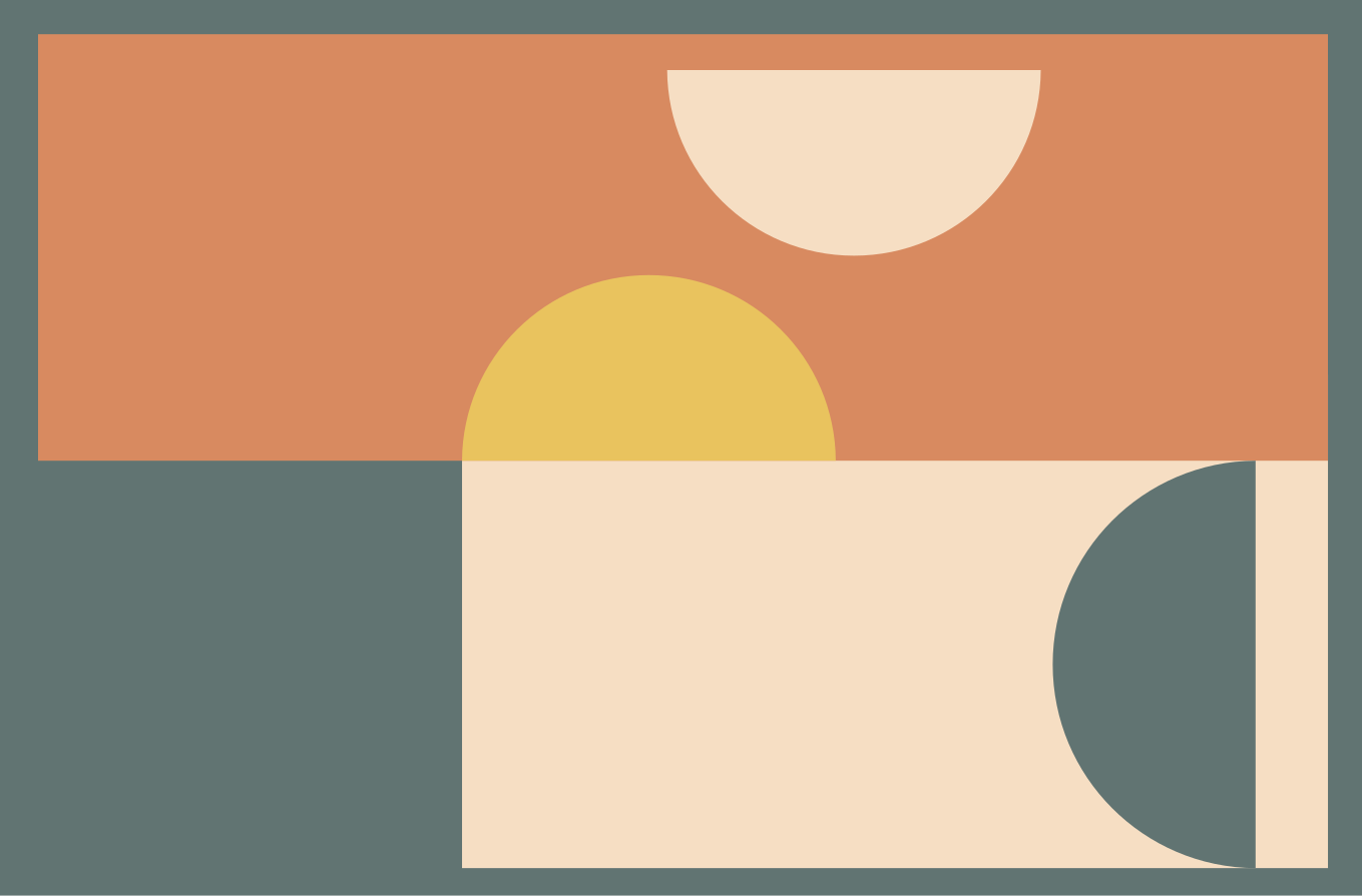 moderný vinylový koberec kruhy a obdĺžniky - Tenstickers