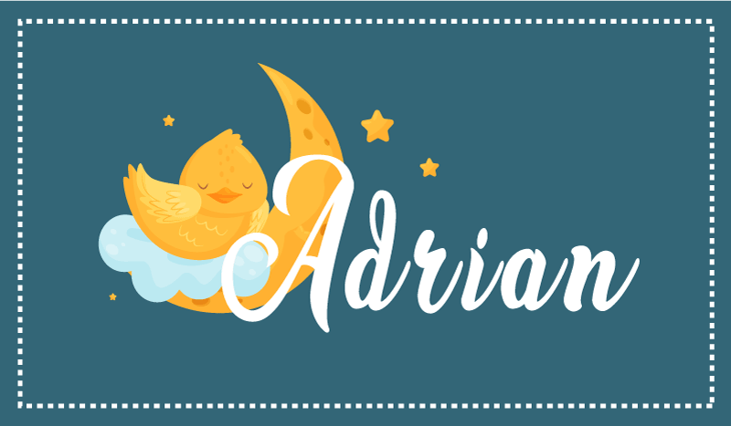 rôzne vinylové koberce pre deti spiaca kačka s menom - Tenstickers