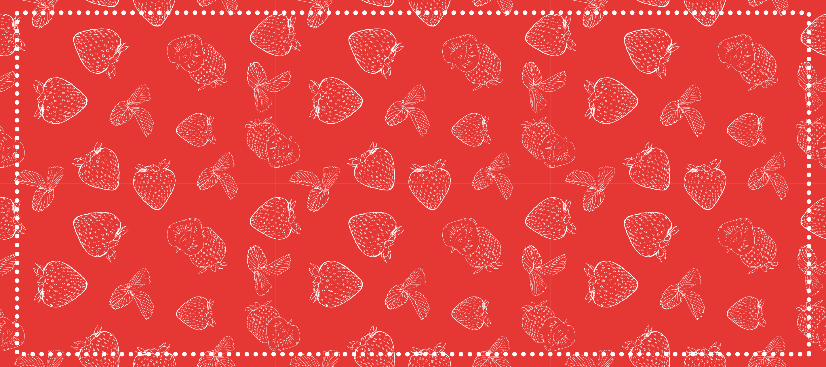 vinylový koberec do kuchyne jasný jahodový vzor - Tenstickers