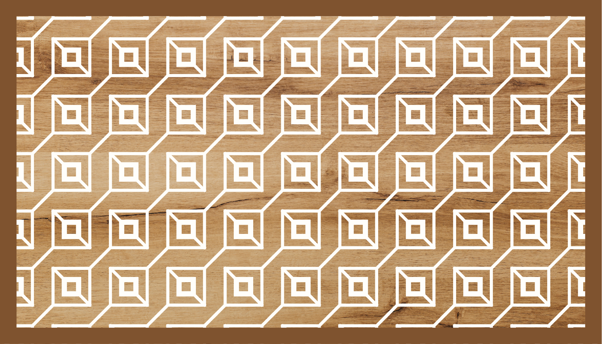 vinylový koberec drevo geometrické motívy - Tenstickers