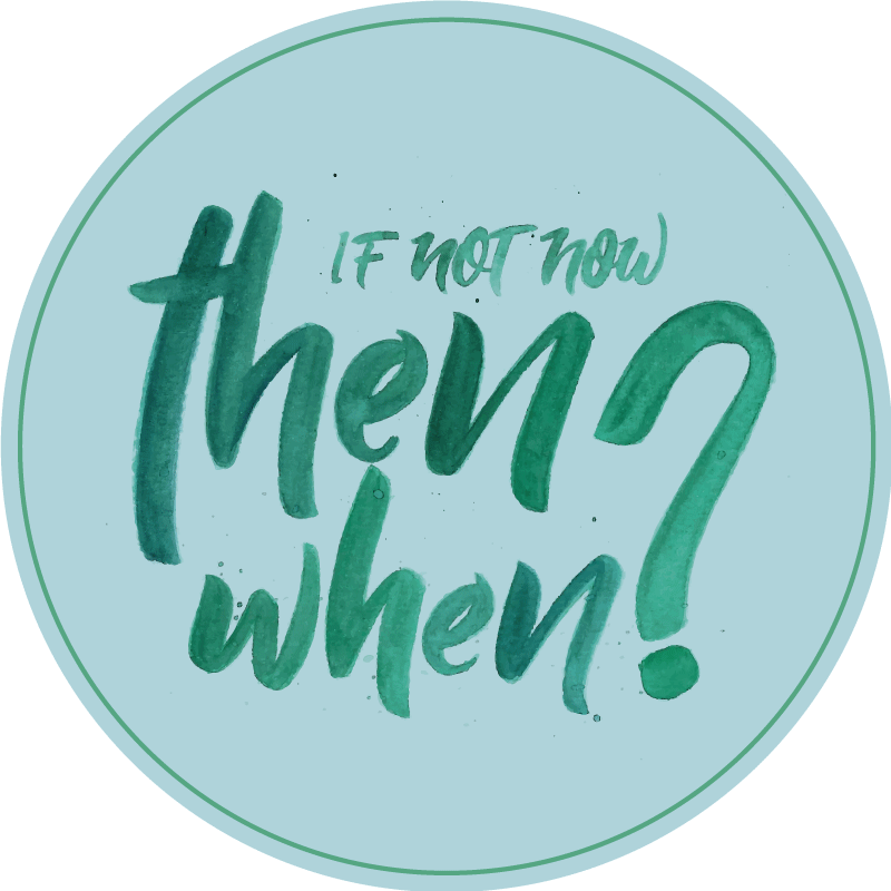 vinylový koberec citáty ak nie teraz - Tenstickers