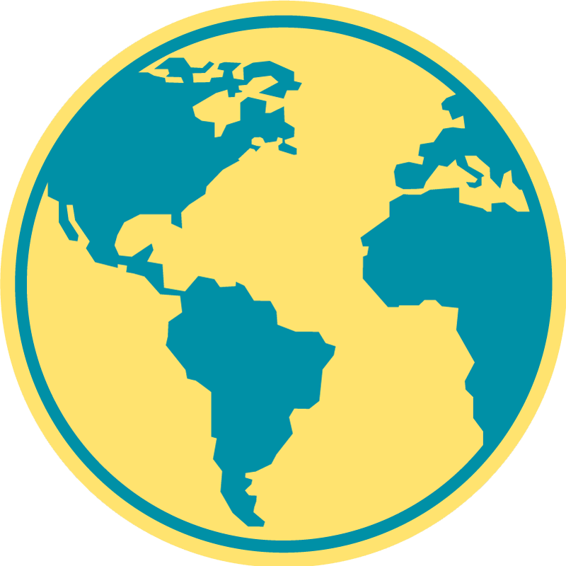 okrúhly vinylový koberec geografická mapa sveta - Tenstickers