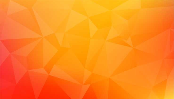 Abstraktné oranžové geometrické tvary moderný koberec - Tenstickers