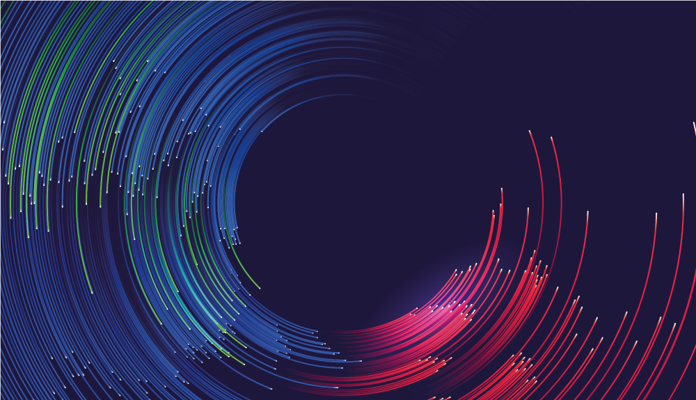 moderný vinylový koberec víriace farebné vlny - Tenstickers