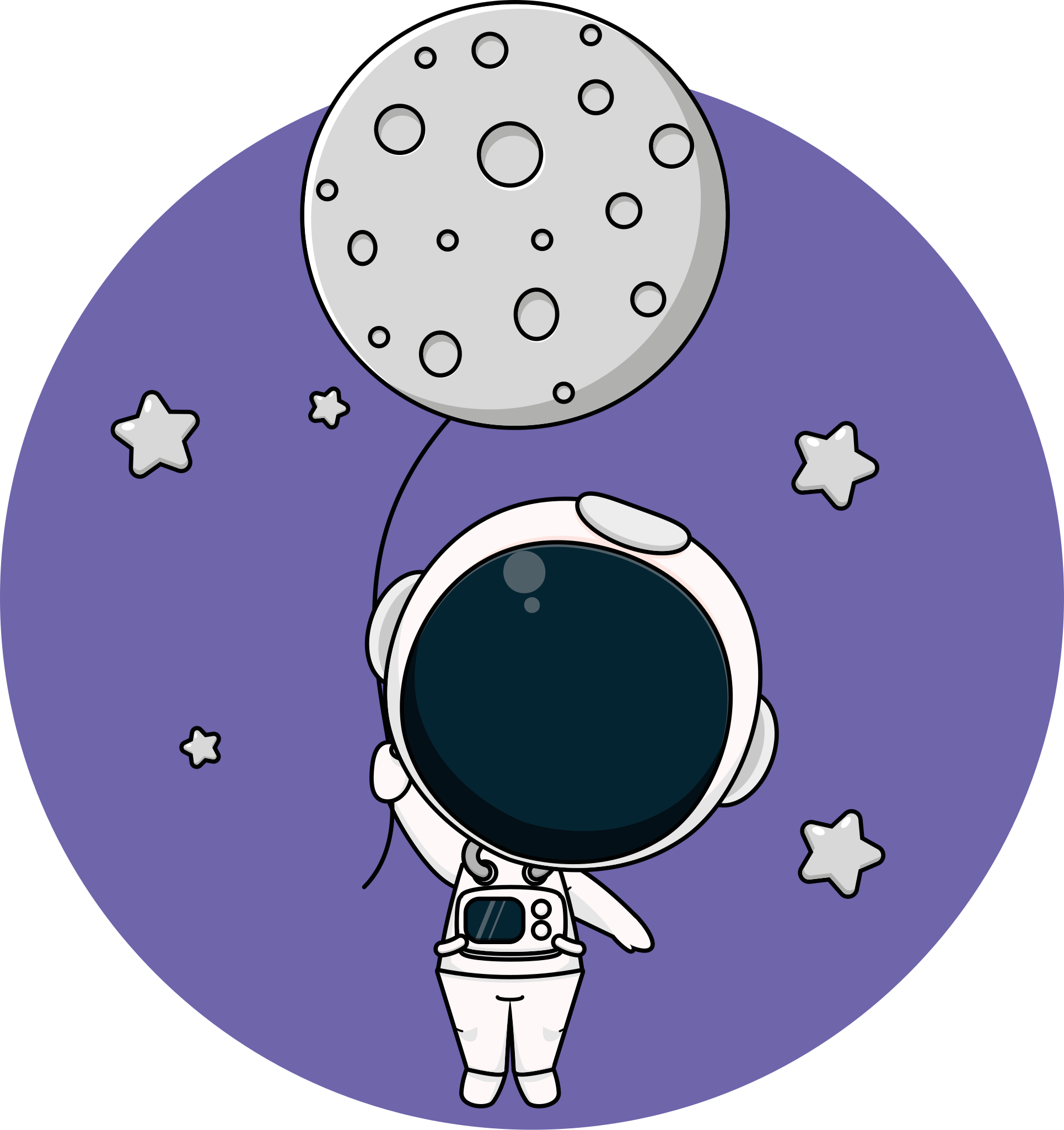 rôzne vinylové koberce pre deti astronaut s balónom - Tenstickers